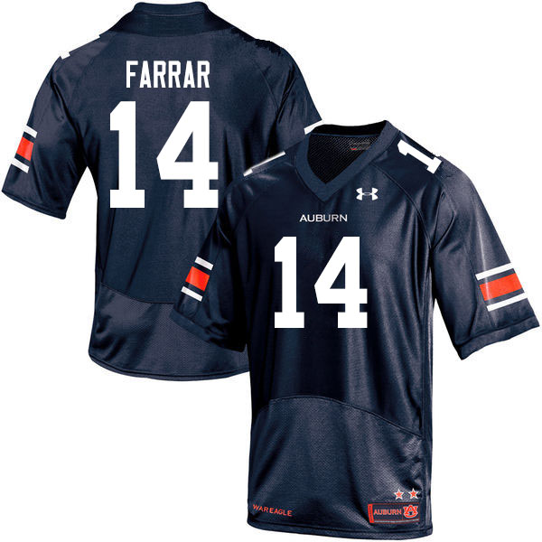 Men #14 Zach Farrar Auburn Tigers College Football Jerseys Sale-Navy